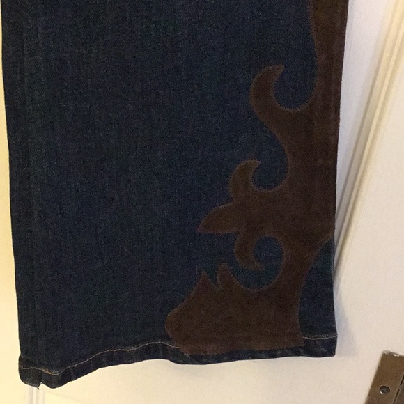 bebe Jeans Embellished w/ Faux Suede - Picture 3 of 8